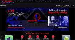 Desktop Screenshot of beyondrealityradio.com