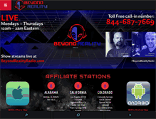 Tablet Screenshot of beyondrealityradio.com